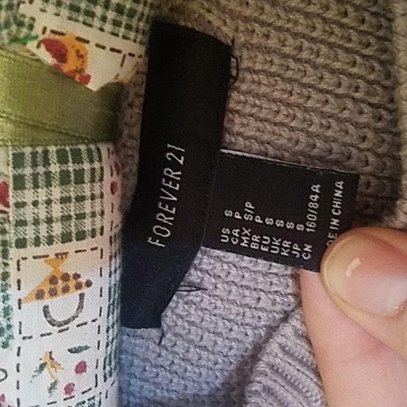 Grey Forever 21 Knit Sweater - Picture 2 of 3